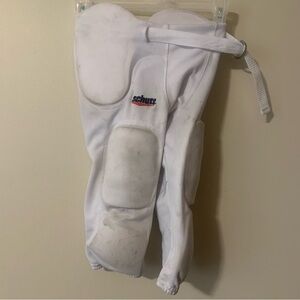 Schutt size small/6 children's padded‎ football pants, white